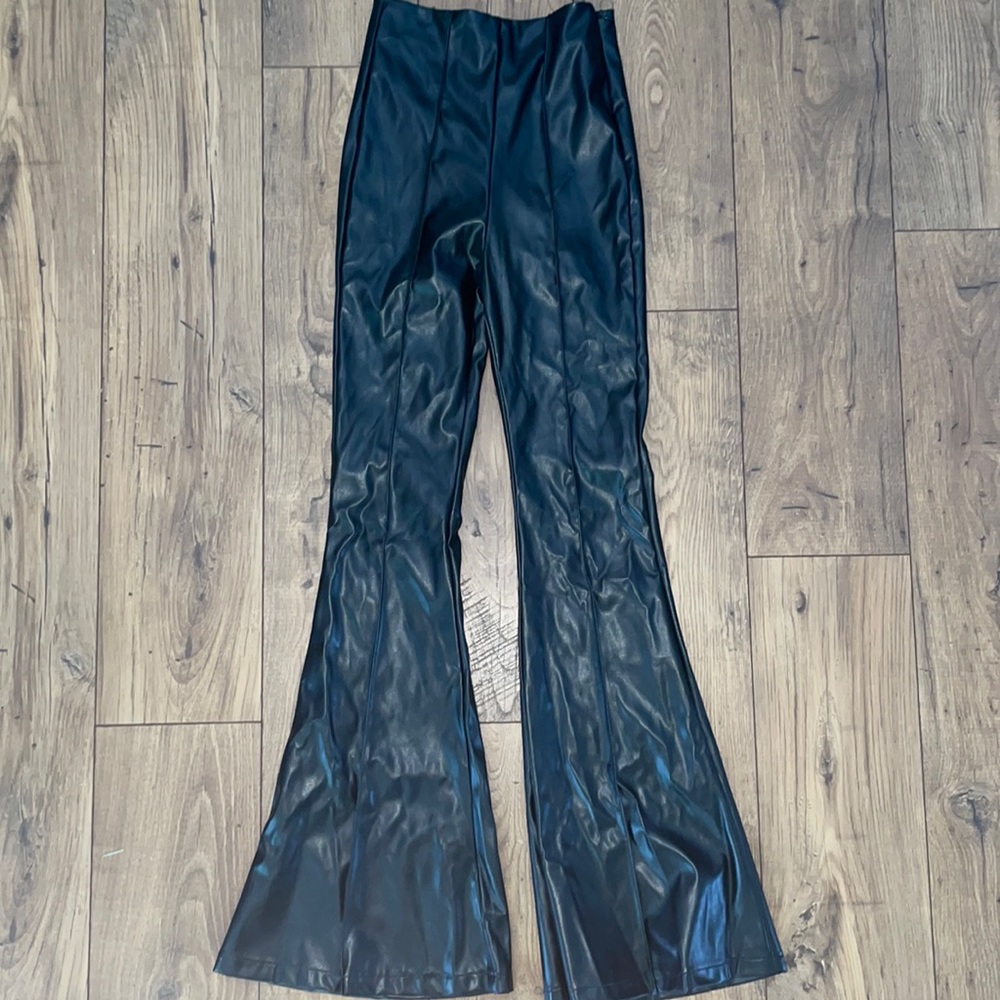Akira High waist Leather Flare Pants